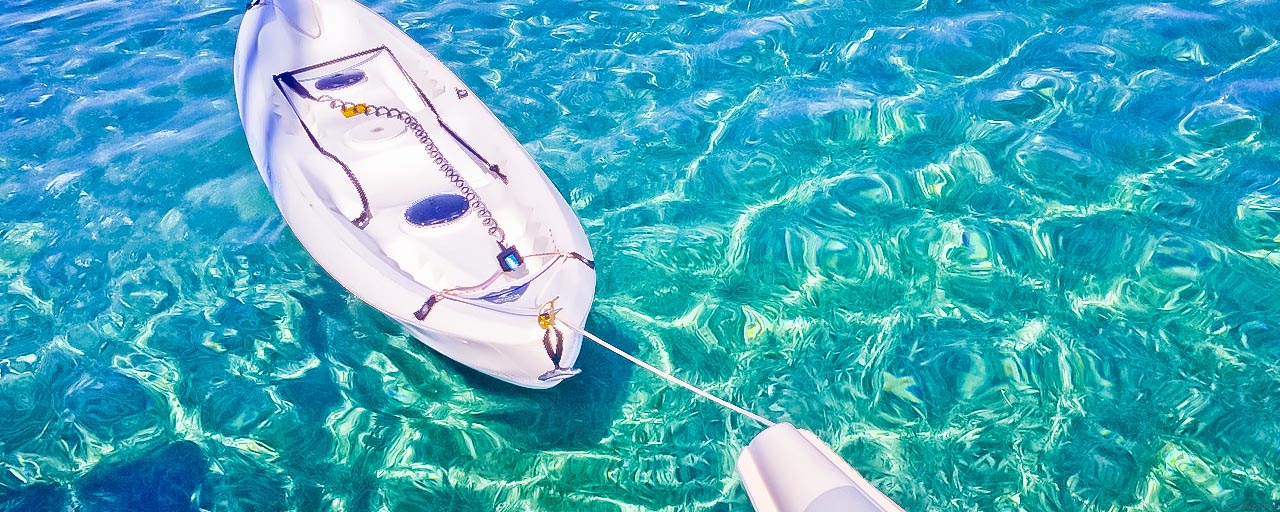 Morning anchorage at Isla Mujeres — turquoise water